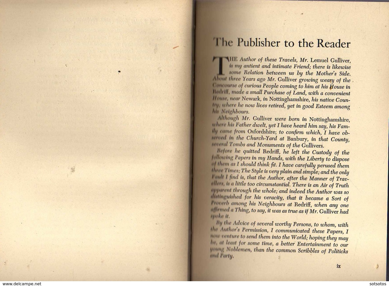 Gulliver's Travels an Account of the Four Voyages   into Several Remote Nations of the World. Now Written down by Jonath