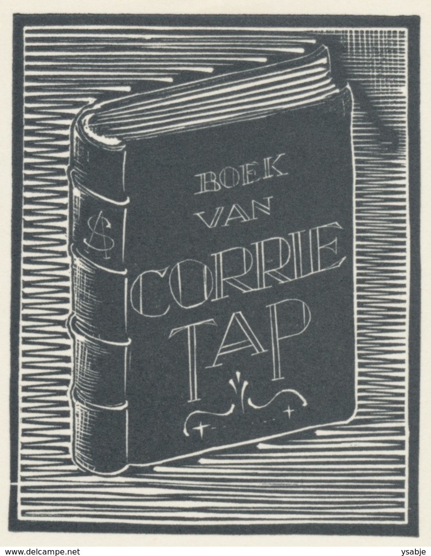 Ex Libris Corrie Tap - A. Schellart (1907-1987) (houtsnede, 1935) - Bookplates