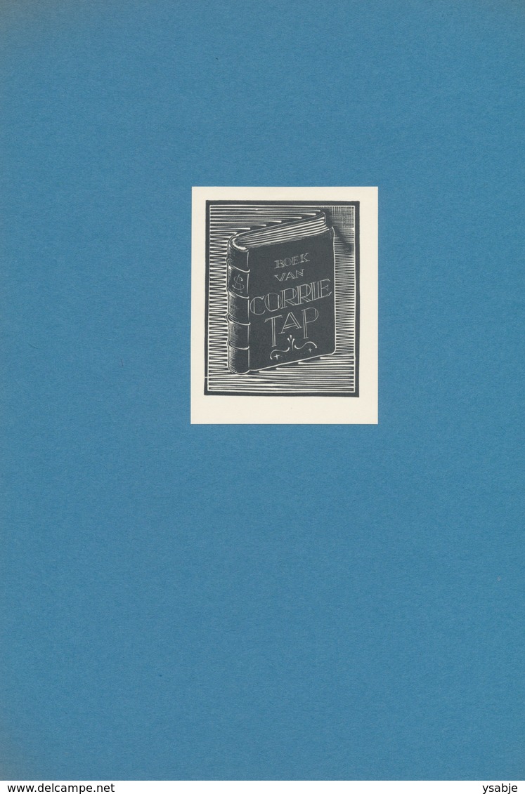 Ex Libris Corrie Tap - A. Schellart (1907-1987) (houtsnede, 1935) - Bookplates