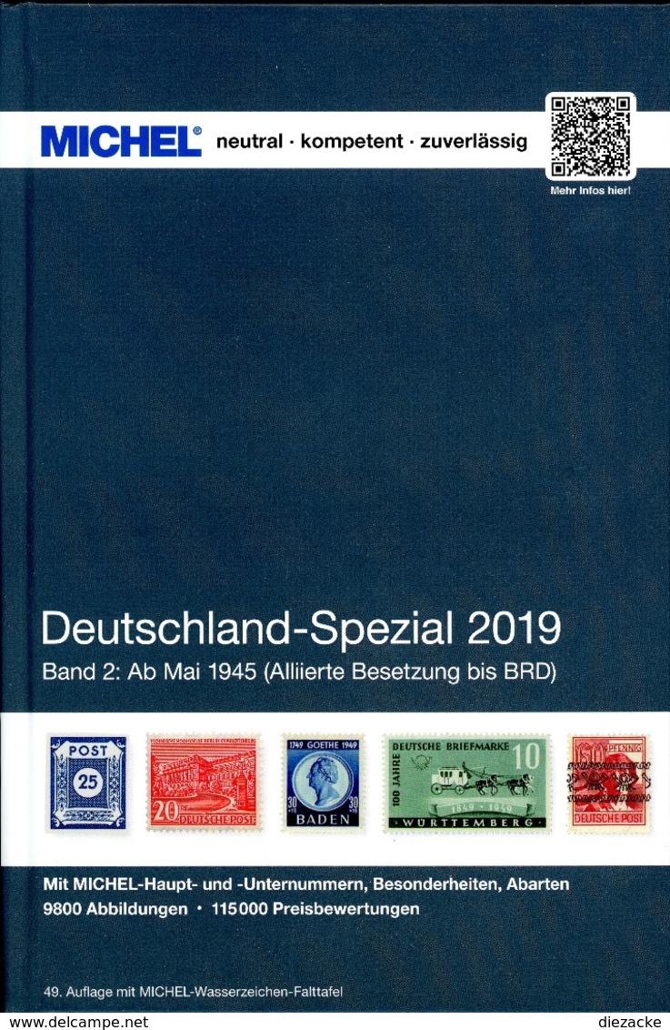 Michel Katalog 2019 Deutschland Spezial Band 2, Inland PORTOFREI Neu - Deutschland