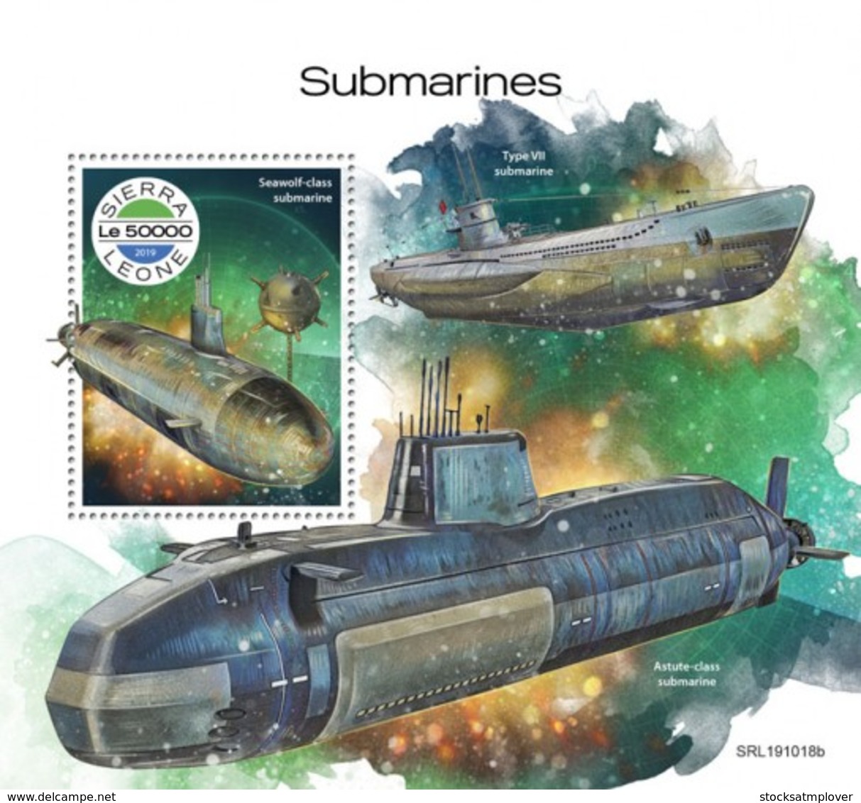 Sierra Leone 2019 Submarines  S201912 - Sierra Leone (1961-...)