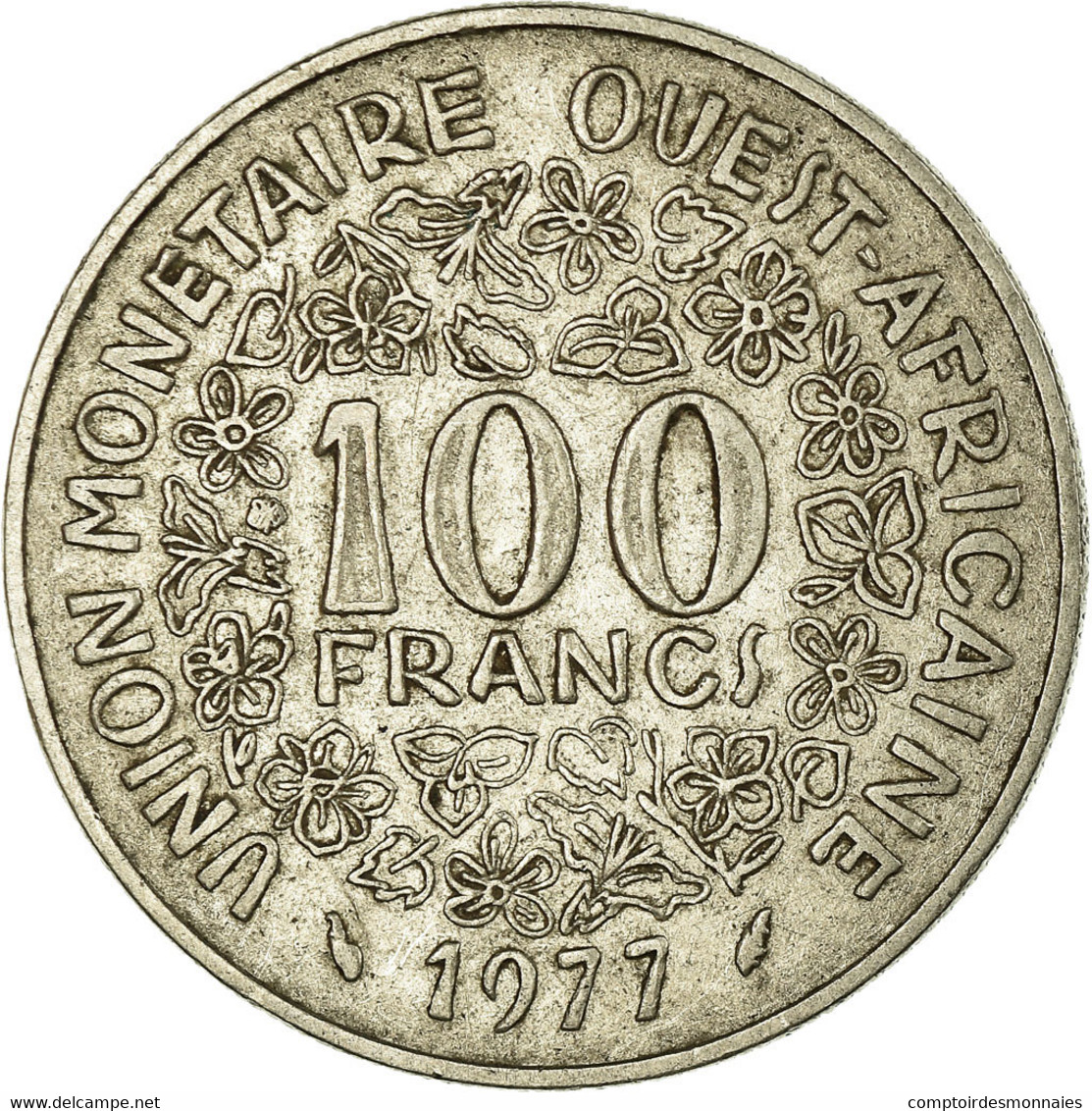 Monnaie, West African States, 100 Francs, 1977, TTB, Nickel, KM:4 - Côte-d'Ivoire