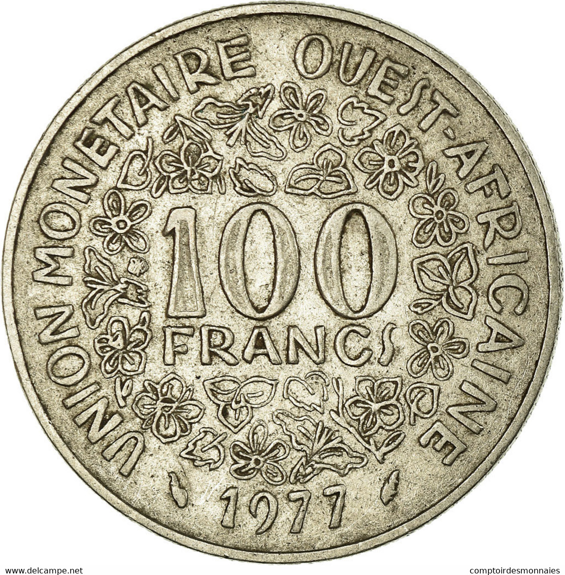 Monnaie, West African States, 100 Francs, 1977, TTB, Nickel, KM:4 - Ivory Coast