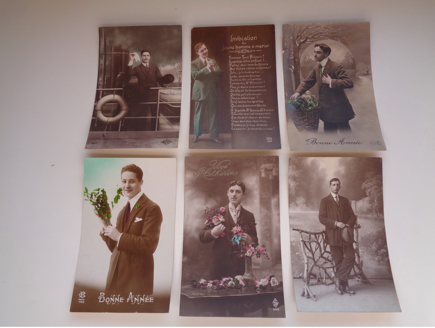 Beau Lot De 60 Cartes Postales De Fantaisie  Hommes  Homme   Mooi Lot 60 Postkaarten Van Fantasie Mannen Man -  60 Scans - 5 - 99 Postkaarten