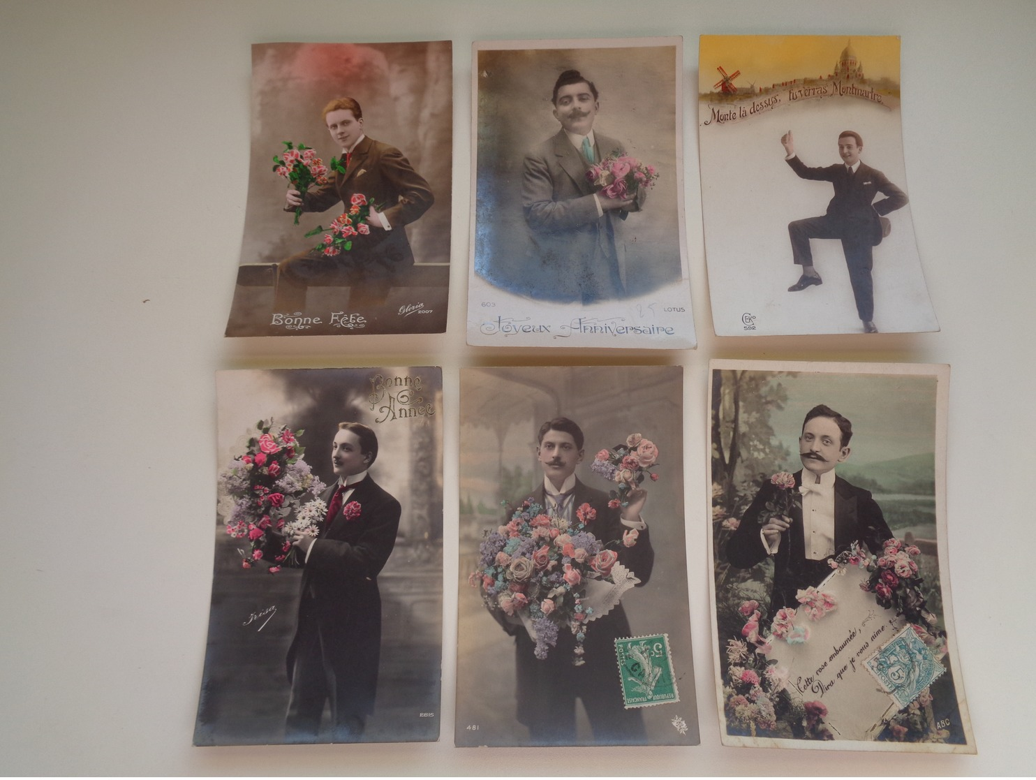 Beau Lot De 60 Cartes Postales De Fantaisie  Hommes  Homme   Mooi Lot 60 Postkaarten Van Fantasie Mannen Man -  60 Scans - 5 - 99 Postcards