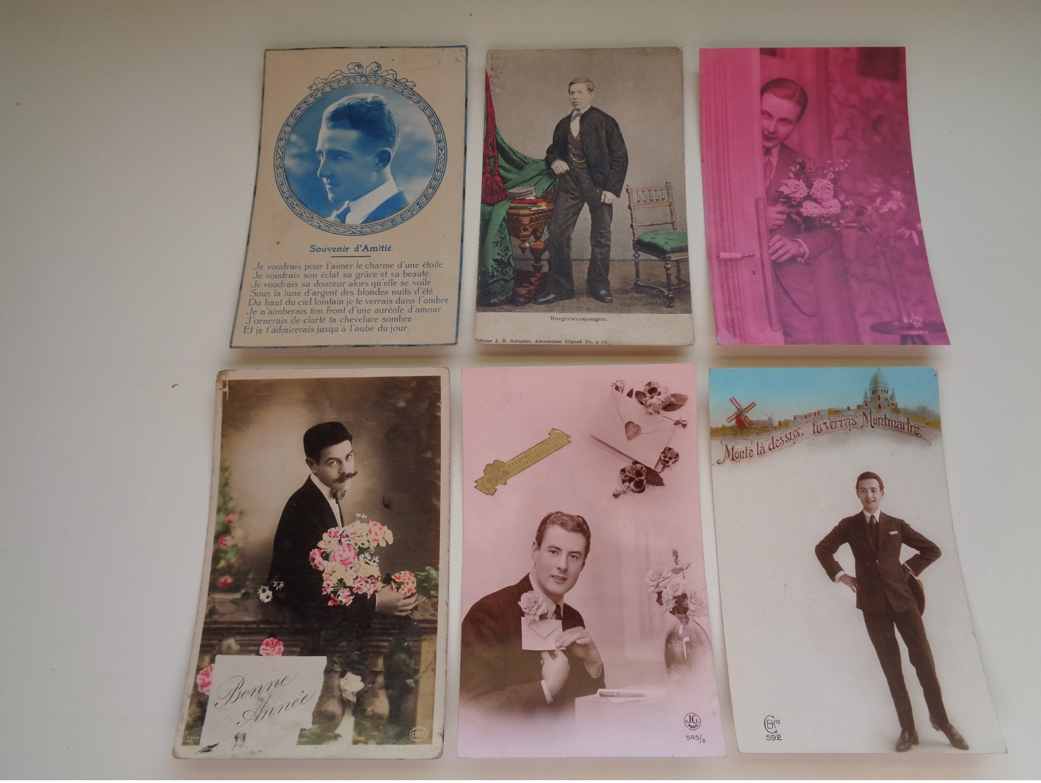 Beau Lot De 60 Cartes Postales De Fantaisie  Hommes  Homme   Mooi Lot 60 Postkaarten Van Fantasie Mannen Man -  60 Scans - 5 - 99 Cartes