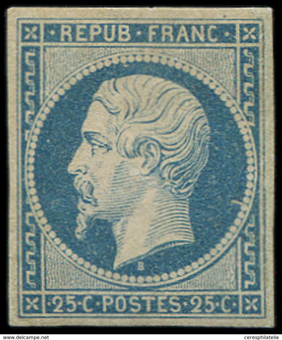 * PRESIDENCE - 10   25c. Bleu, Réparé, Très Beau D'aspect. C - 1852 Louis-Napoleon