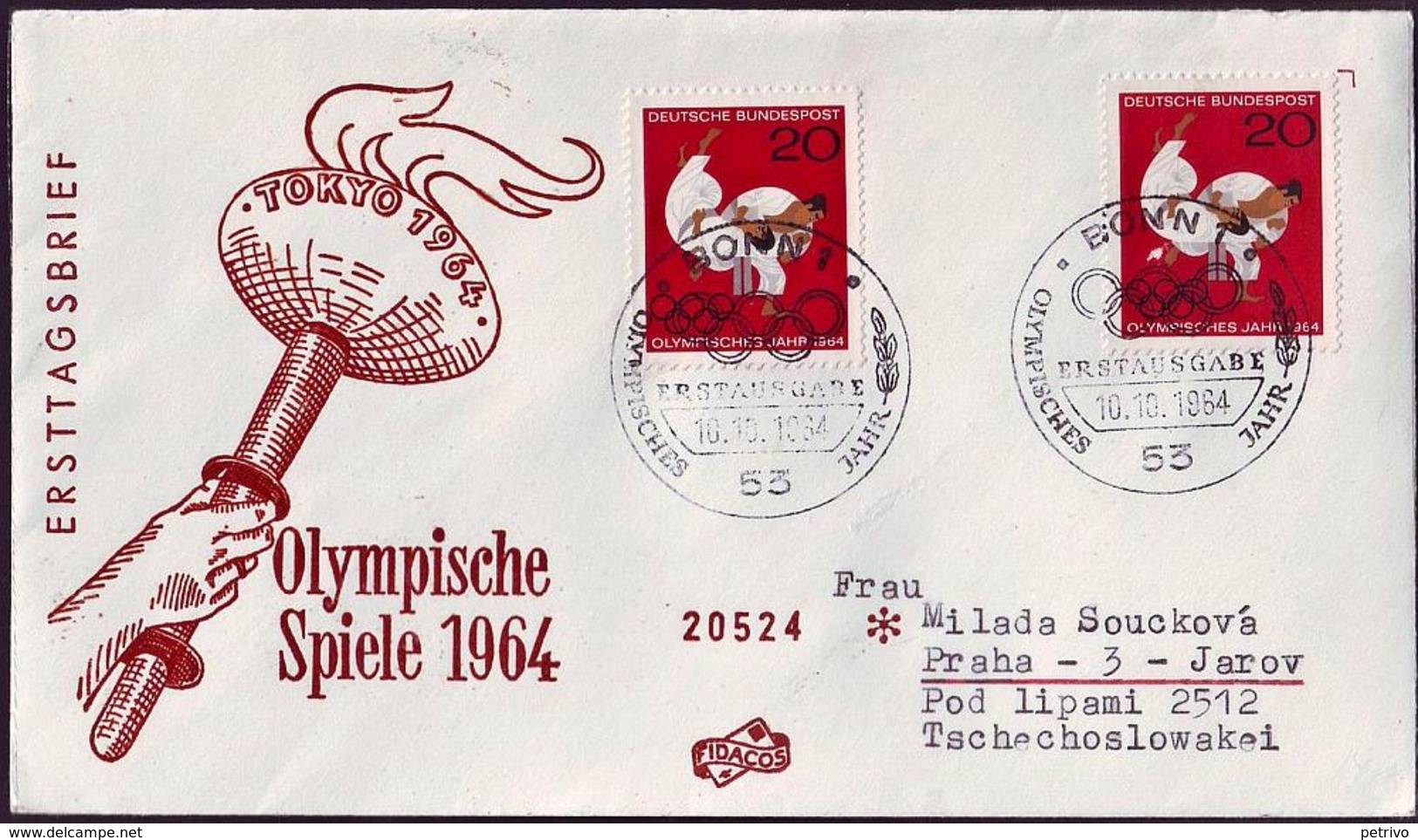 Germany - 1964 A - Olympic Games 1964 - FDC - Estate 1964: Tokio