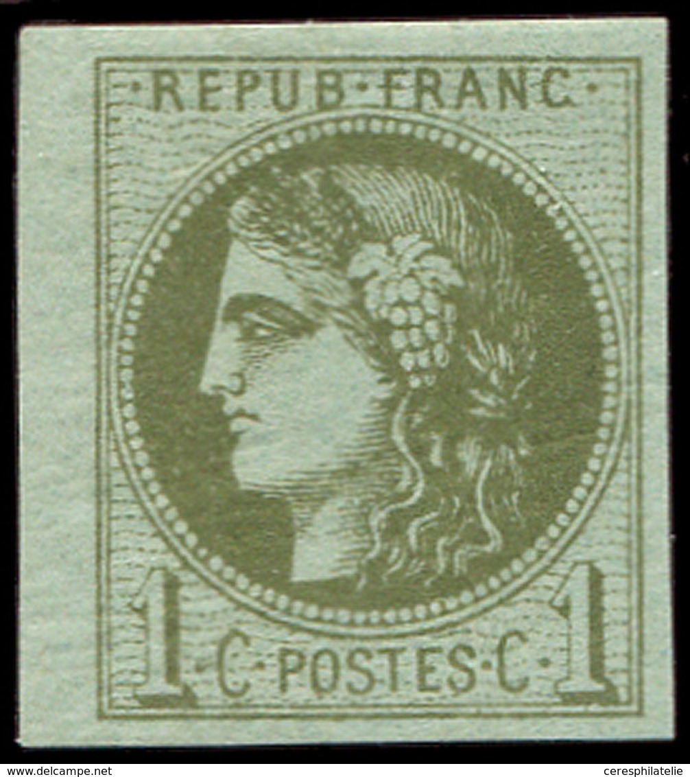* EMISSION DE BORDEAUX - 39C   1c. Olive, R III, Petit Bdf, TB/TTB. C - 1870 Emisión De Bordeaux