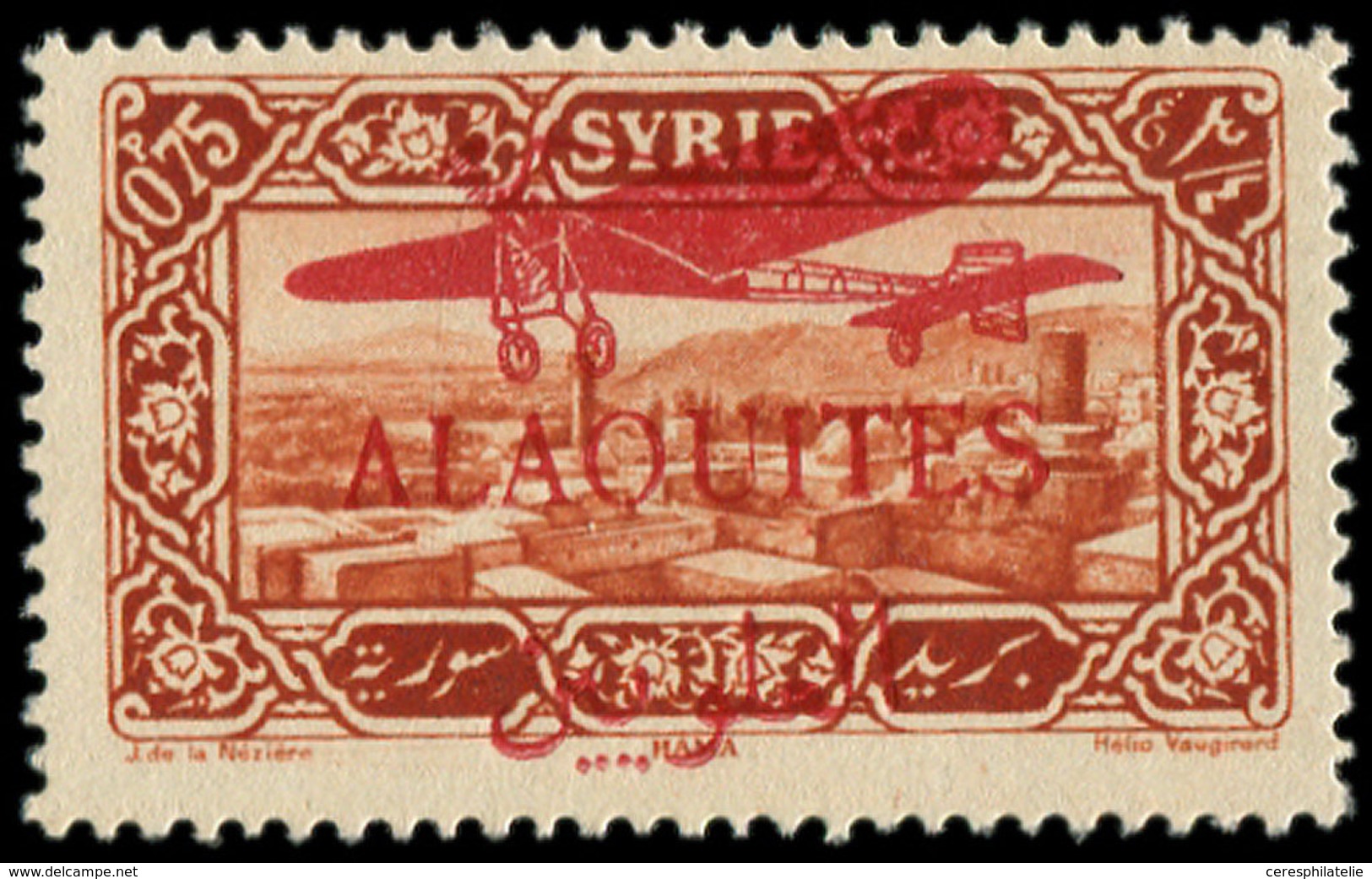 ** ALAOUITES PA 12Aa : 0p.75 Brun-rouge, NON EMIS, Surcharge Rouge, TB - Other & Unclassified