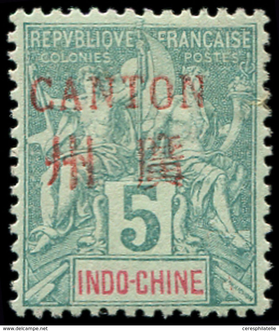 * CANTON 4 : 5c. Vert, Bon Centrage, TB. C - Other & Unclassified