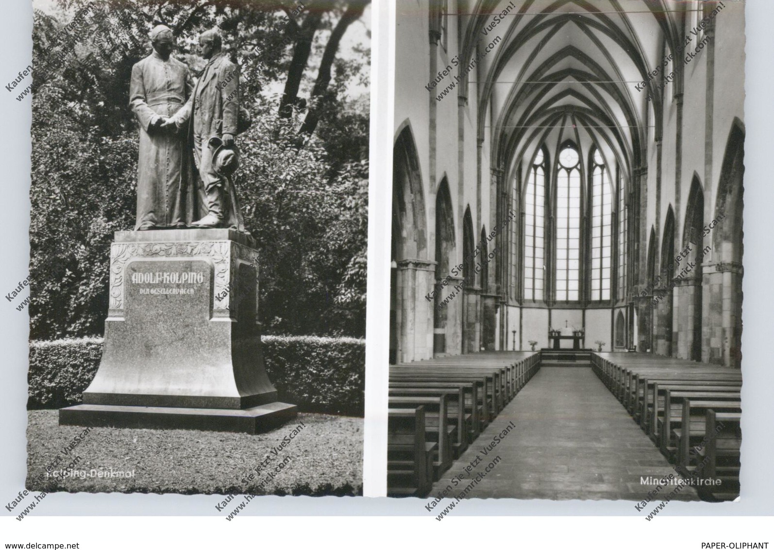 5000  KÖLN, KOLPING, Minoritenkirche Und Kolping-Denkmal - Koeln