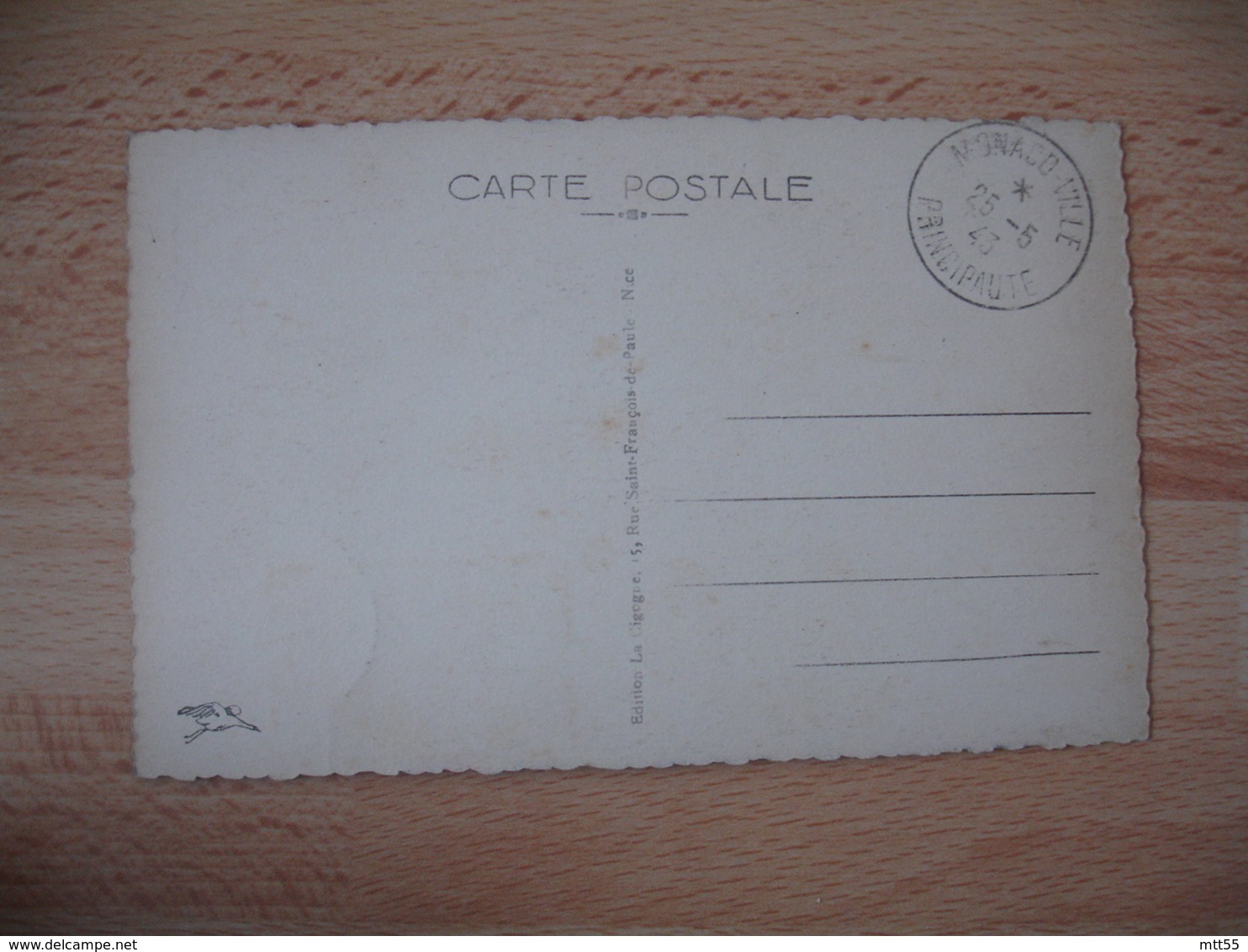 1943 Monaco Ville Montee Du Palais Cm C M Carte Maximum - Cartoline Maximum