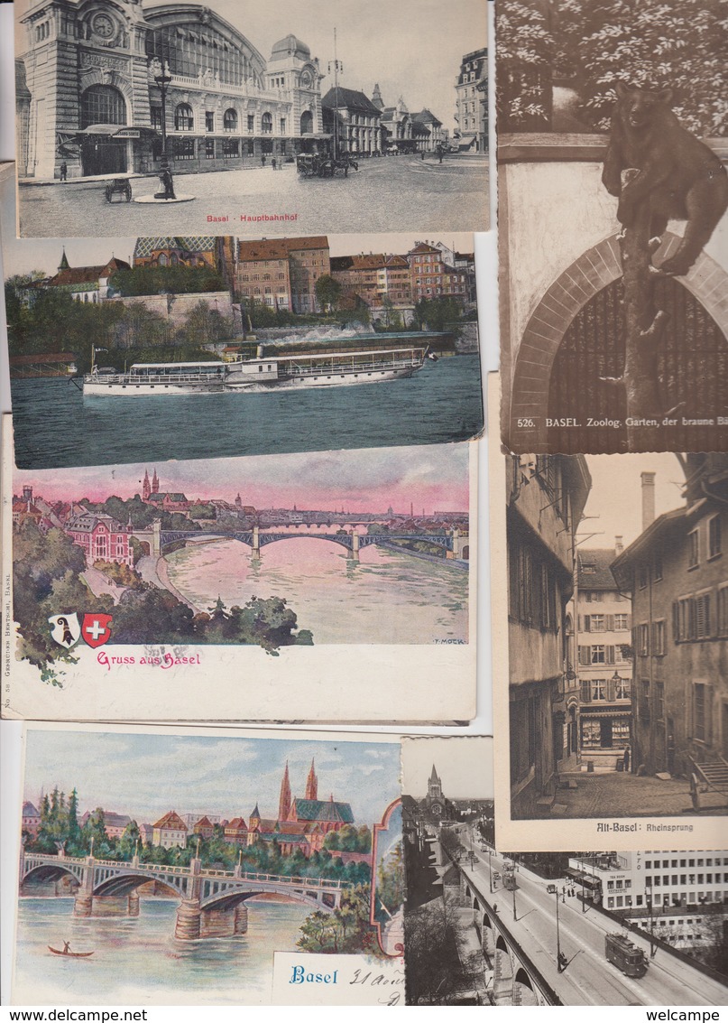 65 OLD POSTCARDS SWITZERLAND - SCHWEIZ - BASEL - BALE - Basel