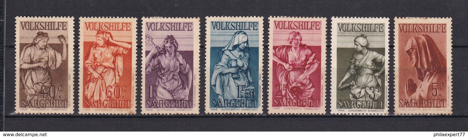 Saargebiet - 1934 - Michel Nr. 171/77 - Ungebr. - 110 Euro - Neufs