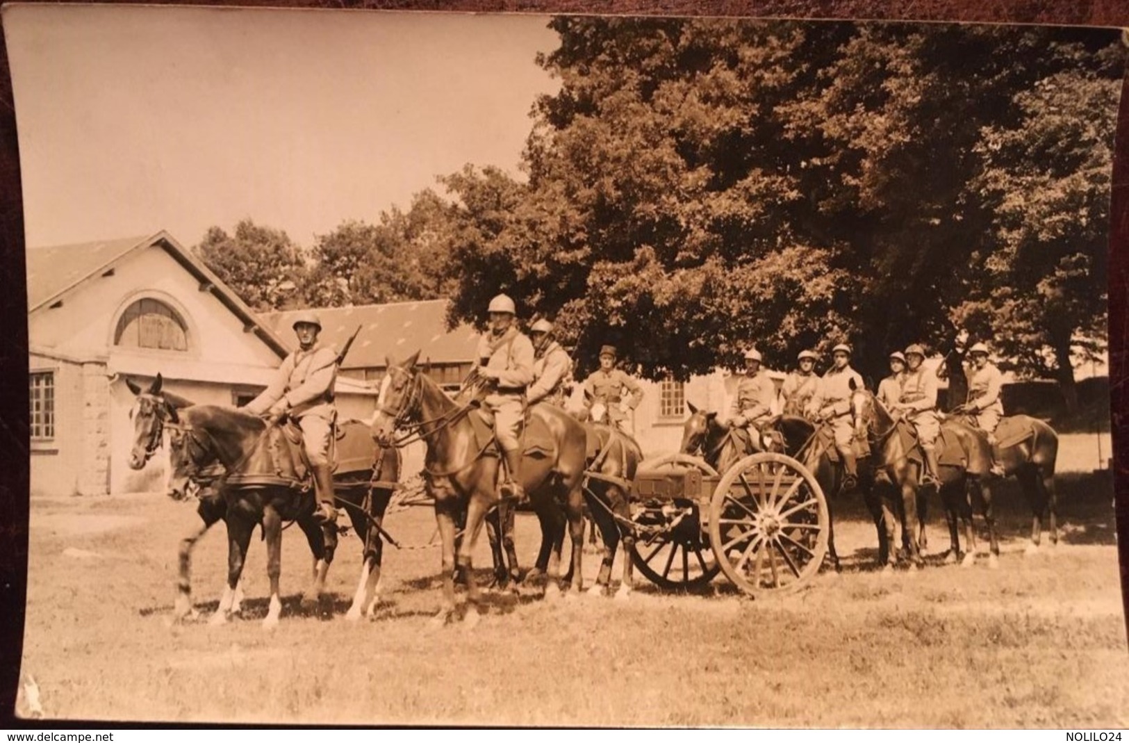 3 Cartes Photo, 1933, La Courtine, "départ De Manoeuvre", Cavaliers, Militaires, Camp, 23-Creuse - Manoeuvres