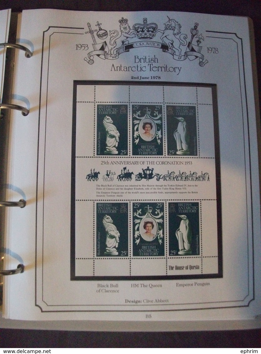 1953-1978 CORONATION ANNIVERSARY QUEEN ELIZABETH II STAMP ALBUM CROWN AGENTS OMNIBUS COMMONWEALTH COLLECTION SHEETS SET - Sonstige & Ohne Zuordnung