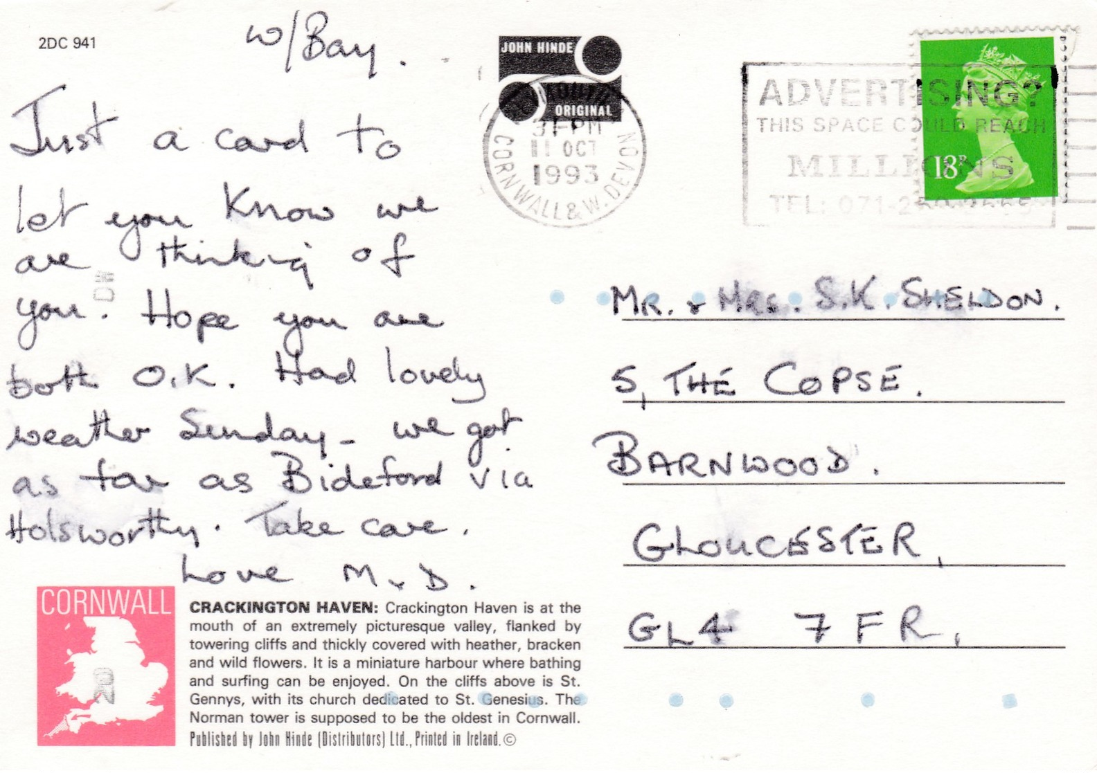 Modern Multi View Post Card Of Crackington Haven,Cornwall,England,P38. - Autres & Non Classés