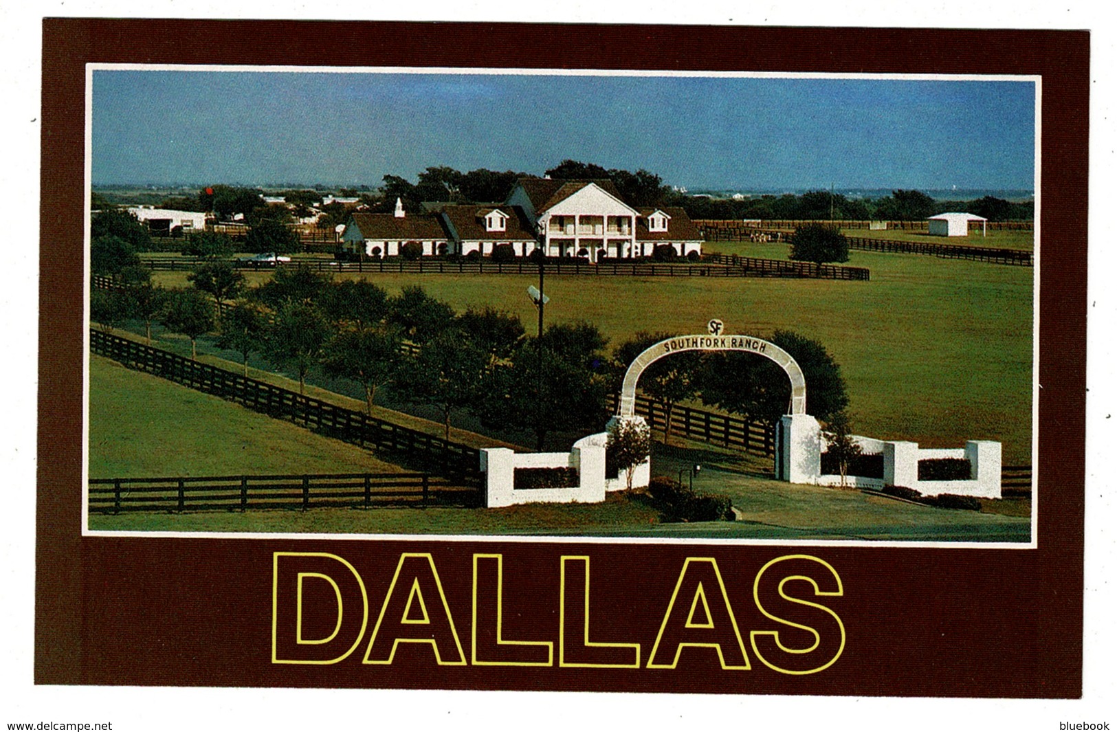 Ref 1335 - Postcard - Southfork Ranch Dallas Texas USA - TV Series Ewing Family Residence - Dallas