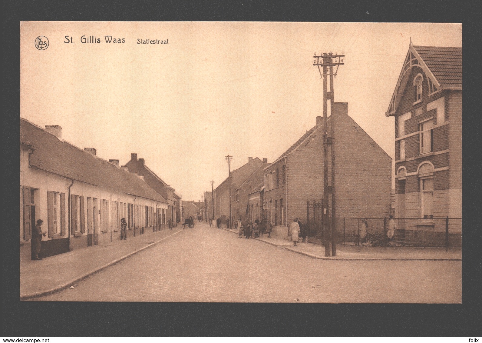 Sint-Gillis-Waas / St. Gillis-Waas - Statiestraat - Uitgave E. Van Den Bosch - Nagels - Sint-Gillis-Waas