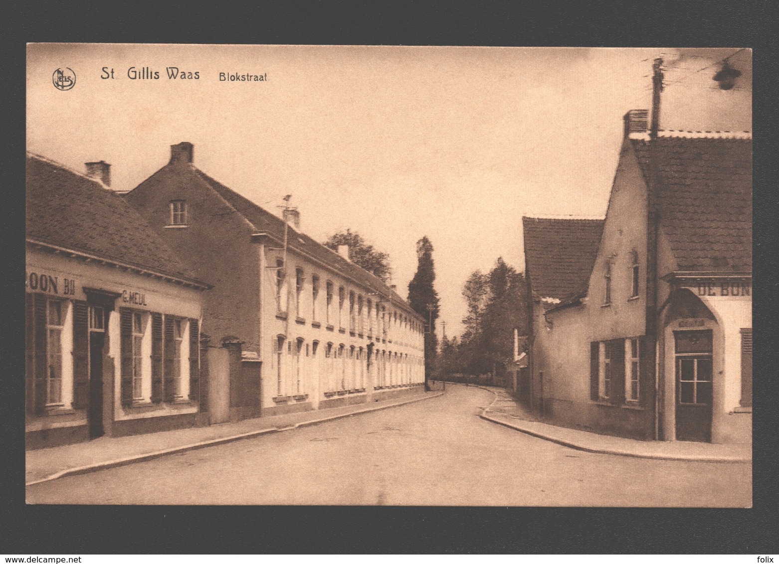 Sint-Gillis-Waas / St. Gillis-Waas - Blokstraat - Uitgave E. Van Den Bosch - Nagels - Sint-Gillis-Waas