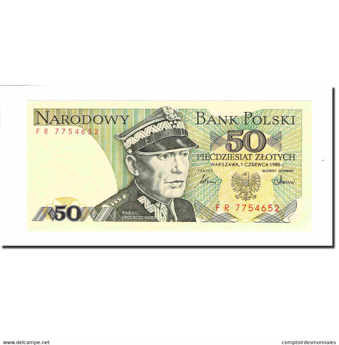 Billet, Pologne, 50 Zlotych, 1986, 1986-06-01, KM:142c, SPL - Pologne