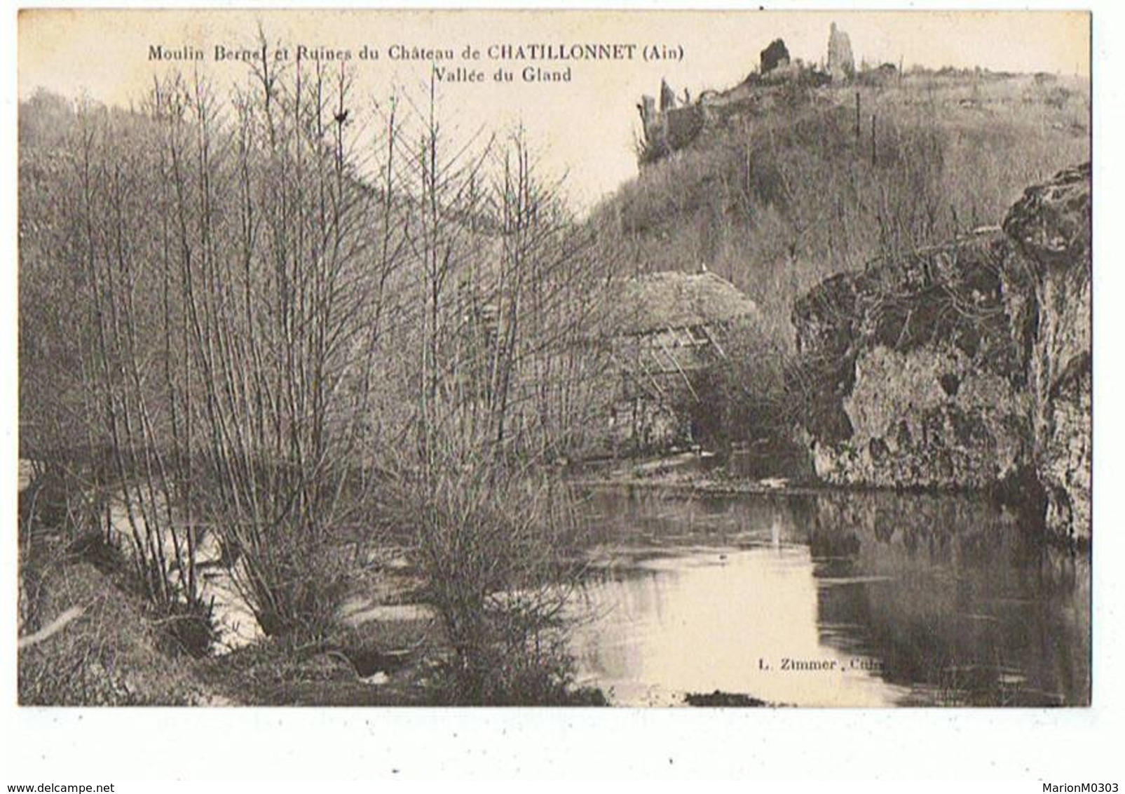 01 - CHATILLONNET - Moulin Berne Et Ruines Du Château  - 3386 - Non Classificati