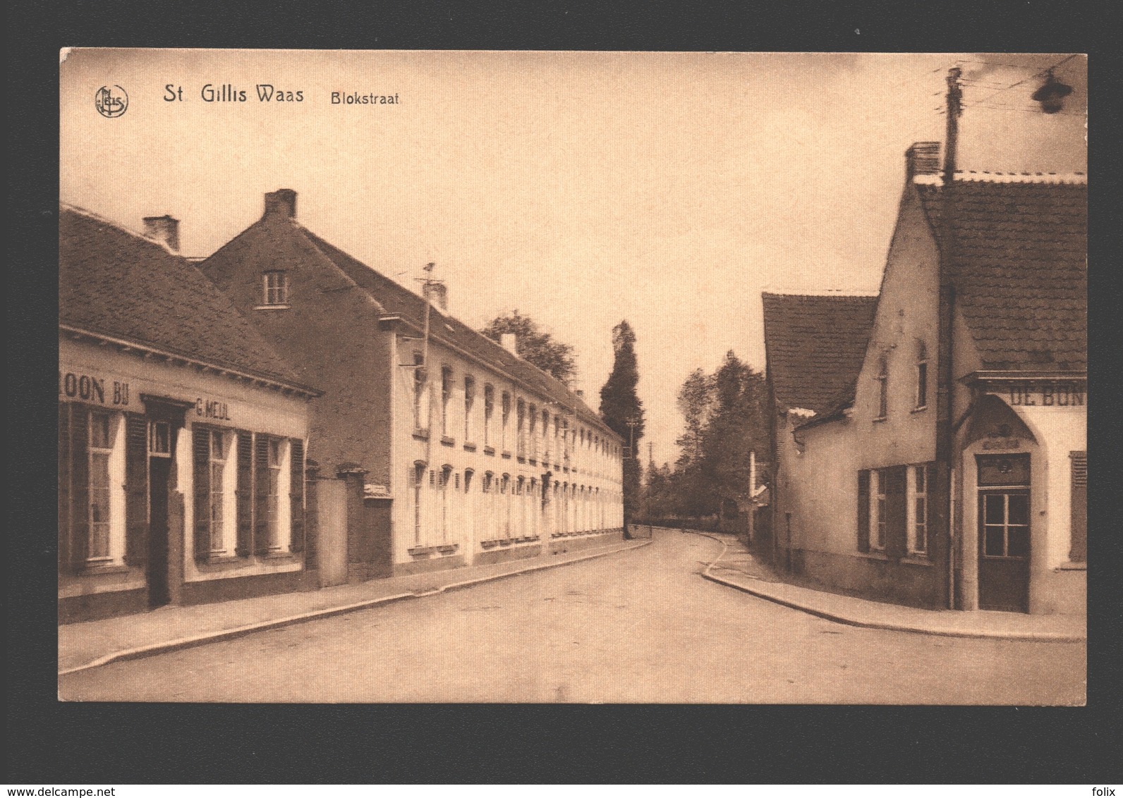 Sint-Gillis-Waas / St. Gillis-Waas - Blokstraat - Uitgave E. Van Den Bosch - Nagels - Sint-Gillis-Waas