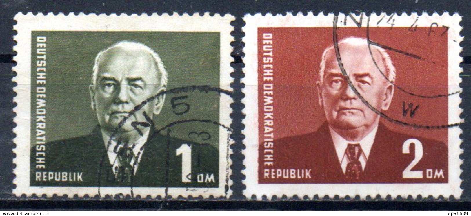 (DDR-BM1) DDR Freimarken "Präsi9dent Wilhelm Pieck" Mi 622/23  Sauber Bedarfsgestempelt - Used Stamps