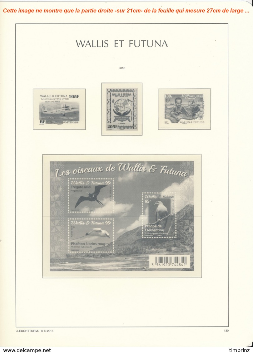 Feuilles Wallis Et Futuna 2016 à Pochettes SF Leuchtturm 357213 - NEUF ..Réf.DIV20168 - Pré-Imprimés