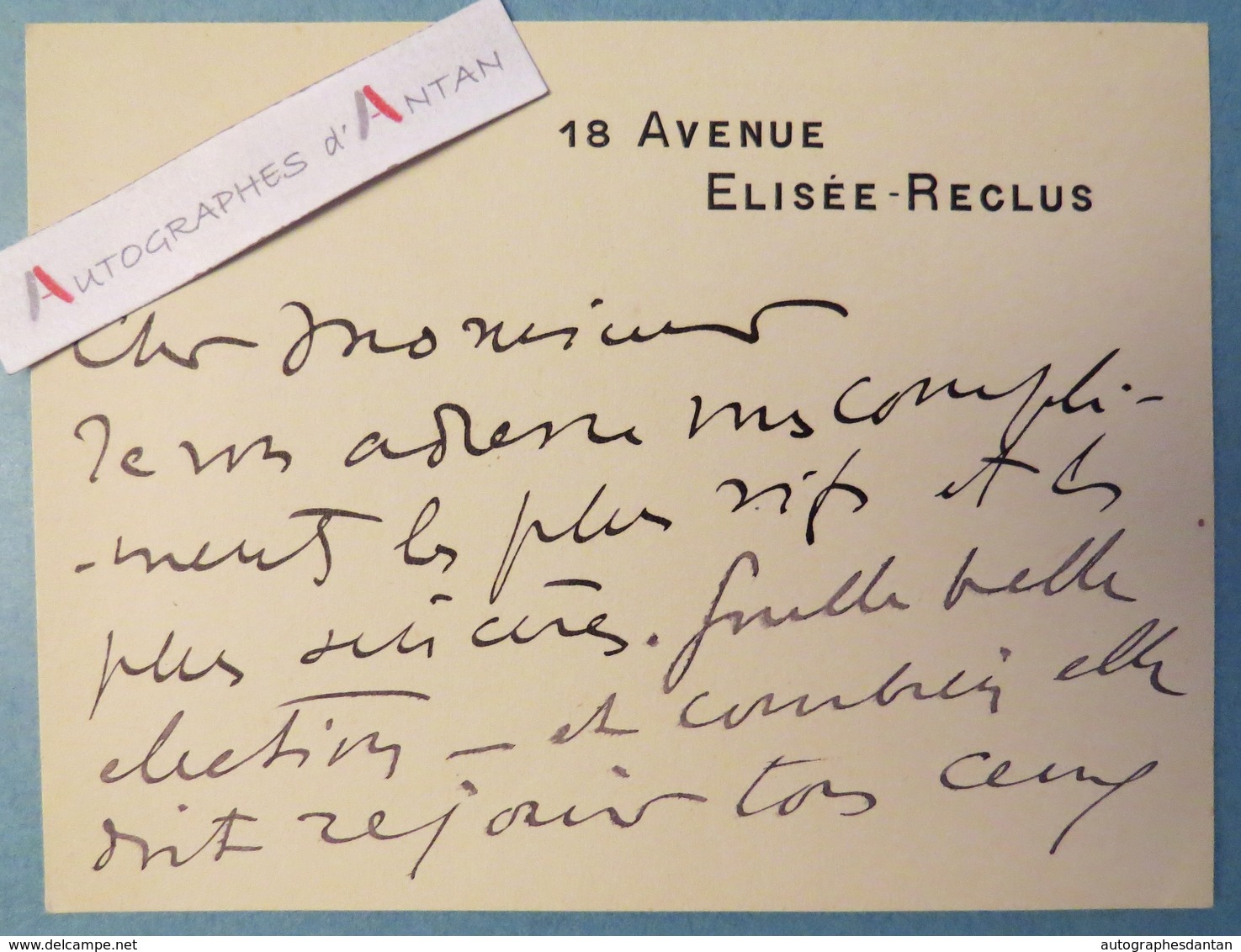 Sacha GUITRY Célèbre Acteur Réalisateur : Carte Lettre à André Chaumeix - élection Académie Française - Autographe L.A.S - Otros & Sin Clasificación