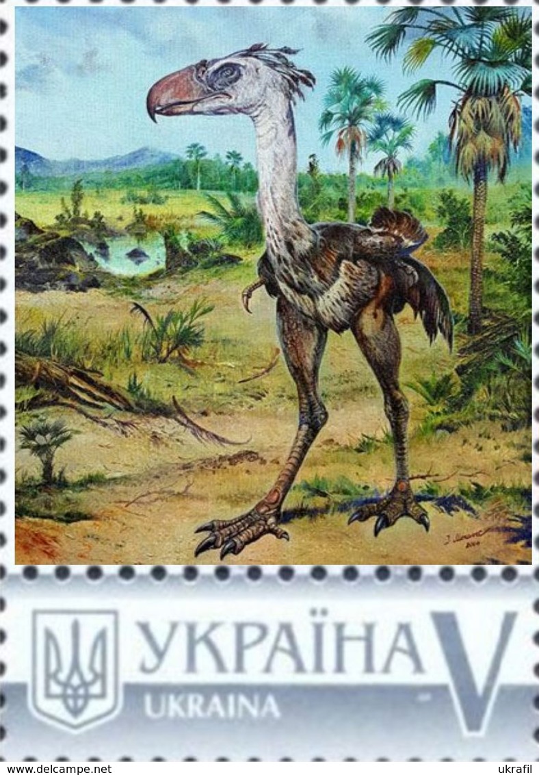 Ukraine 2019, Prehistoric Fauna, Birds, 1v - Ukraine