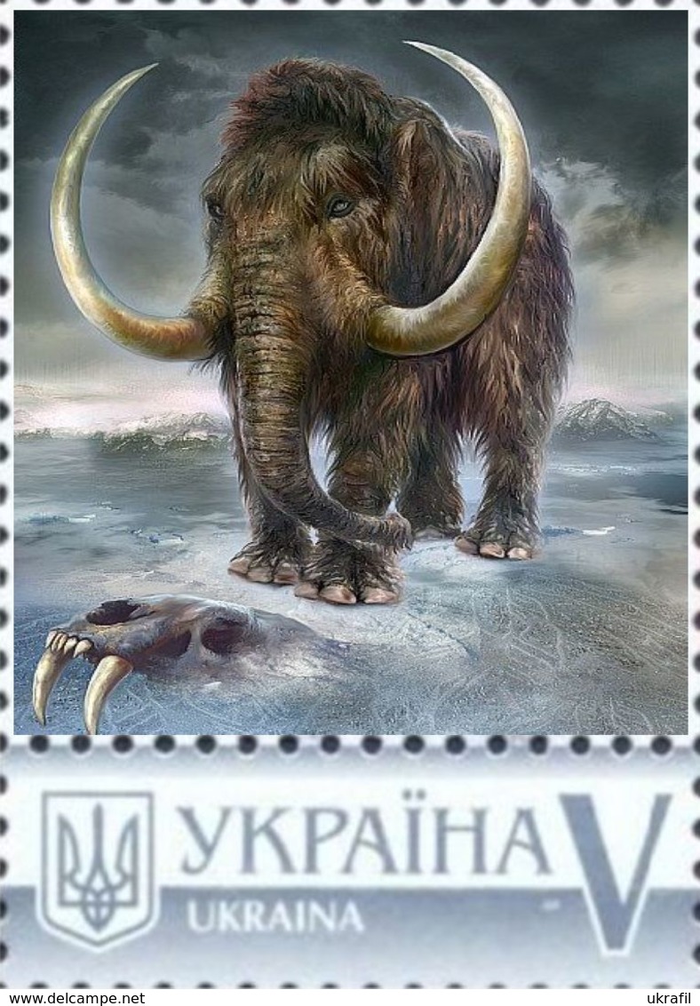 Ukraine 2019, Prehistoric Fauna, Animals, 1v - Ucraina