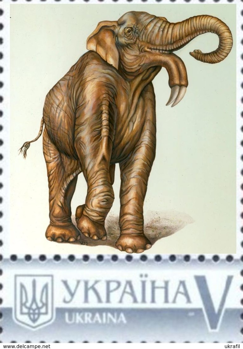 Ukraine 2019, Prehistoric Fauna, Animals, 1v - Ukraine