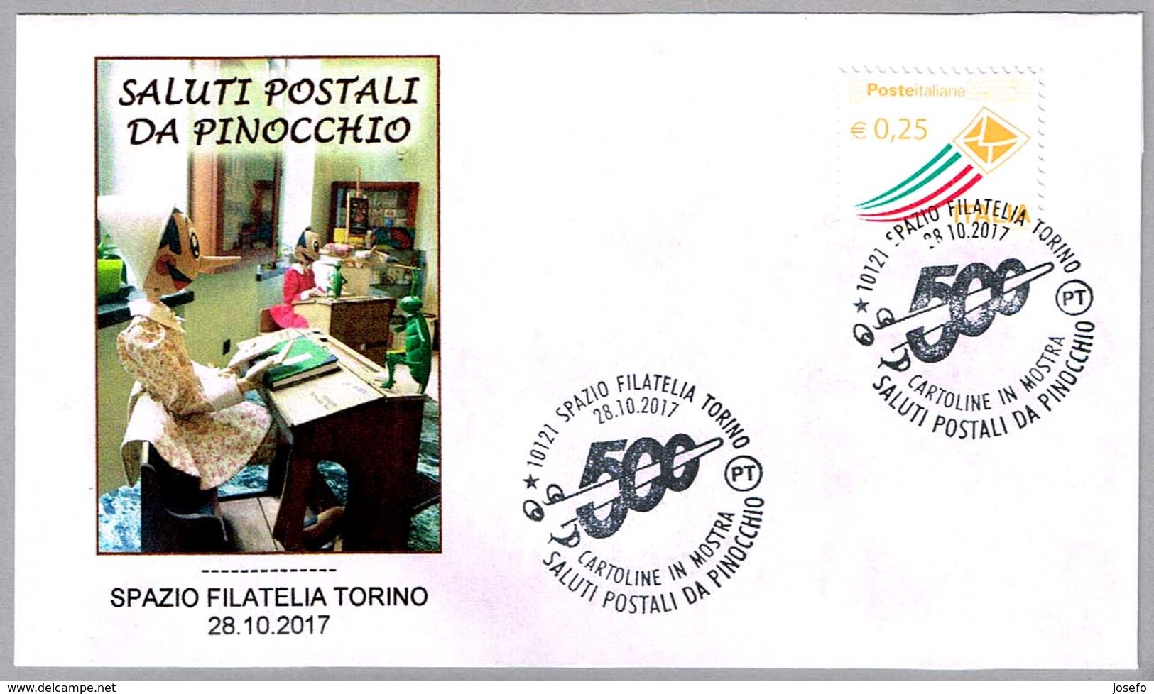 Tarjetas Postales De PINOCHO - PINOCCHIO. Torino 2017 - Marionetas