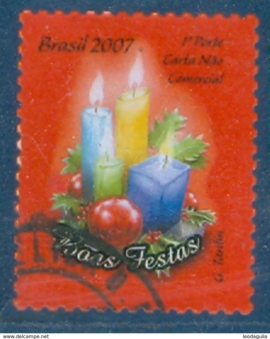 BRAZIL 2007 -  CHRISTMAS -  1v  USED - Used Stamps