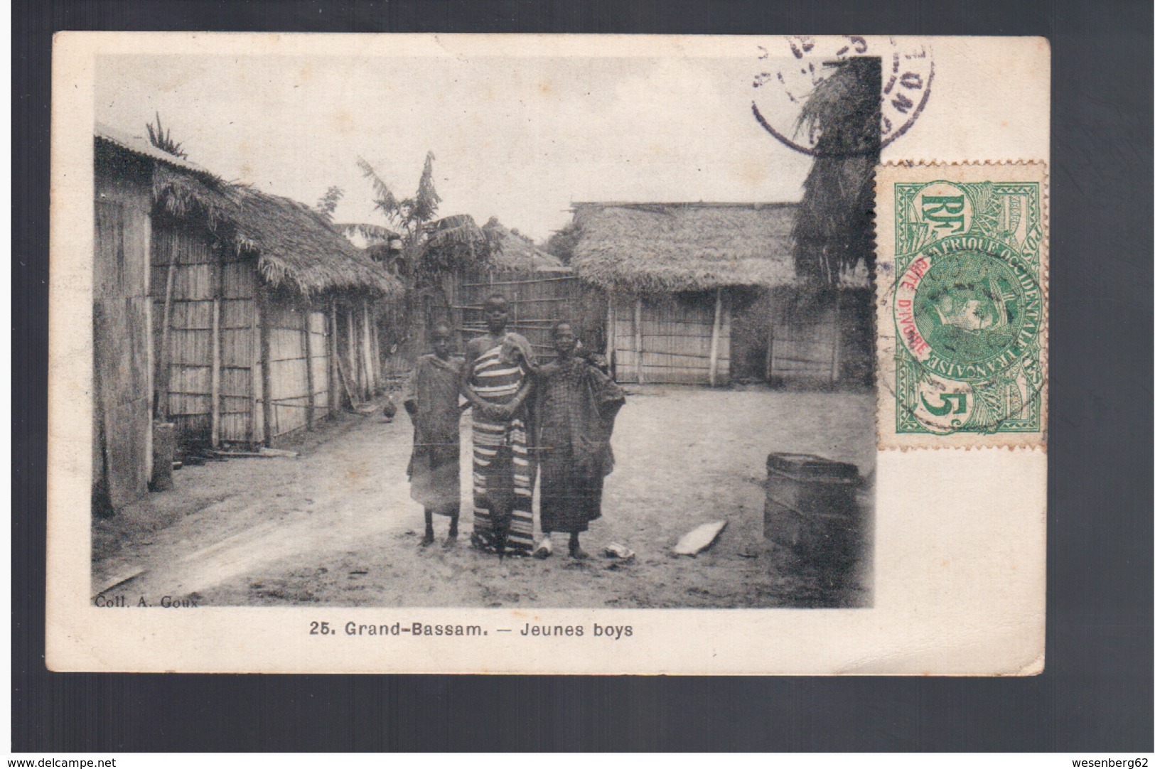 Cote D'Ivoire Grand- Bassam - Jeunes Boys 1907 Old Postcard - Côte-d'Ivoire