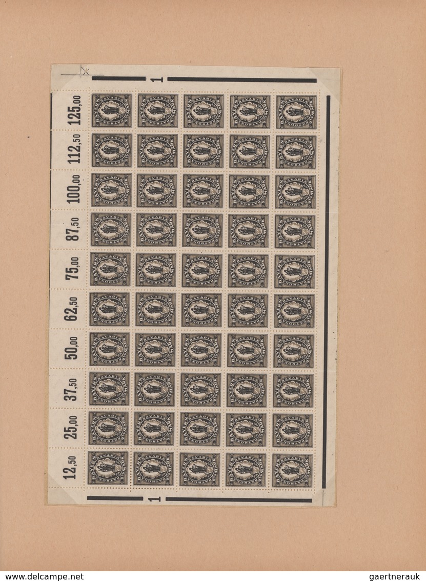 Nachlässe: 1849/1975 Ca., Nachlass In 12 Alben, Kernstück Ist Eine Bayernsammlung In Einem Alten Alb - Kilowaar (min. 1000 Zegels)