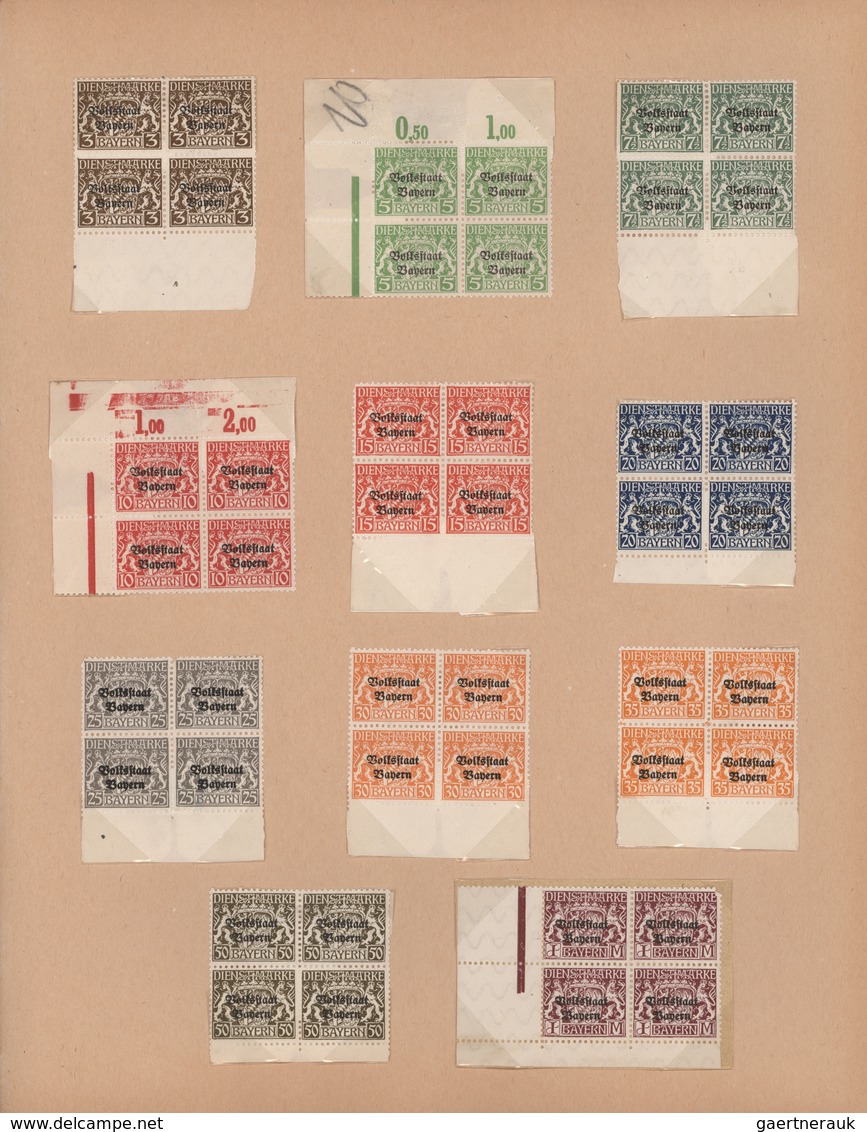 Nachlässe: 1849/1975 Ca., Nachlass In 12 Alben, Kernstück Ist Eine Bayernsammlung In Einem Alten Alb - Vrac (min 1000 Timbres)