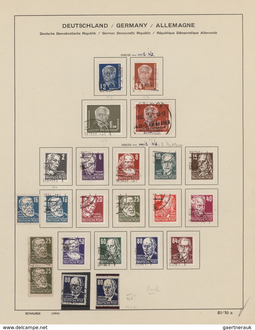 Nachlässe: 1920/1981 (ca.), Sammlernachlass "Deutschland" In Fünf Alben Mit Schönen Teilsammlungen B - Lots & Kiloware (mixtures) - Min. 1000 Stamps