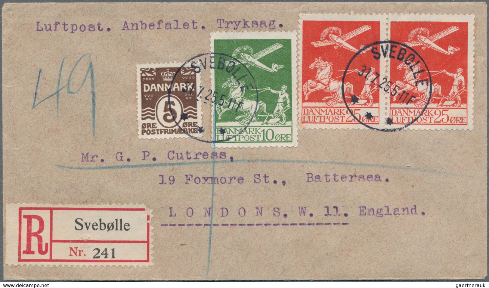 Nachlässe: 1890er-1960 Ca.: Kleiner Nachlass Mit Ca. 30 Briefen, Karten Und Ganzsachen Aus Aller Wel - Vrac (min 1000 Timbres)