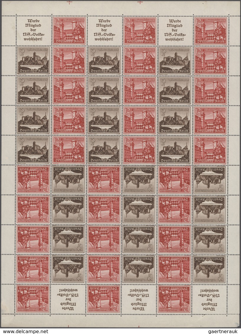 Nachlässe: DEUTSCHLAND-PARTIE - Gehaltvoller Posten In Einer Bogenmappe Mit Meist Bogen/-teilen, Dab - Lots & Kiloware (mixtures) - Min. 1000 Stamps