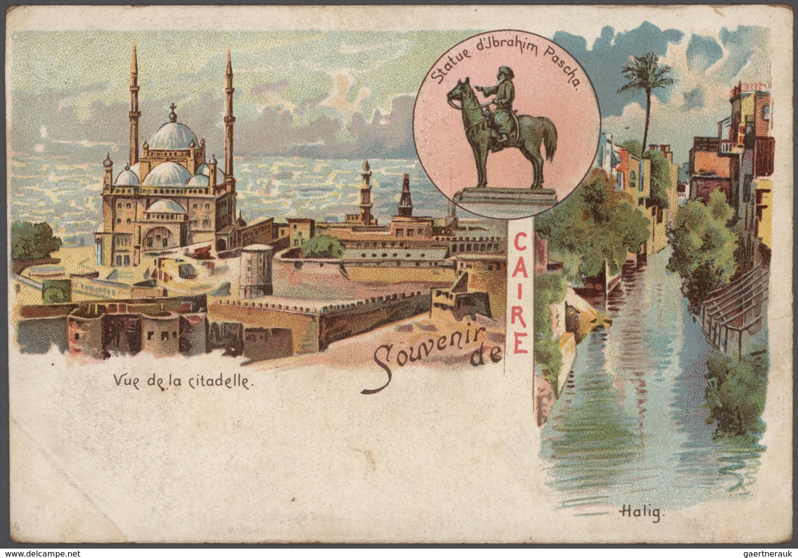 Ägypten: 1890's-1910's ca.: More than 100 PICTURE POSTCARDS from Egypt, mostly used, plus some used