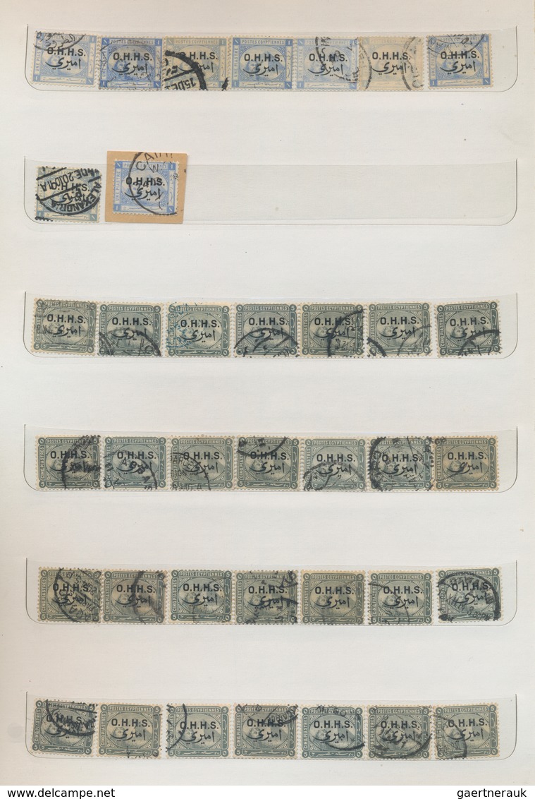 Ägypten - Dienstmarken: 1893-1952 OFFICIALS: Study Of Varieties, Shades, Cancellations Etc., With Mo - Dienstmarken
