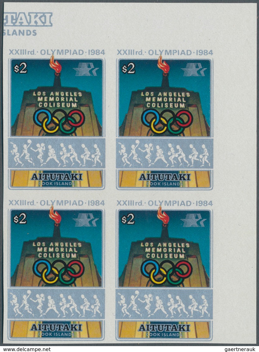 Aitutaki: 1974/1986 (ca.), accumulation with approx. 1.350 IMPERFORATE stamps and 110 imperf. miniat