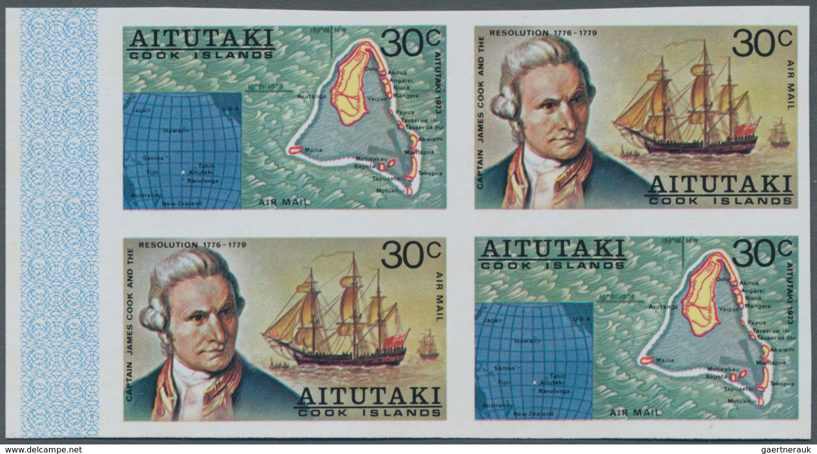 Aitutaki: 1974/1986 (ca.), accumulation with approx. 1.350 IMPERFORATE stamps and 110 imperf. miniat