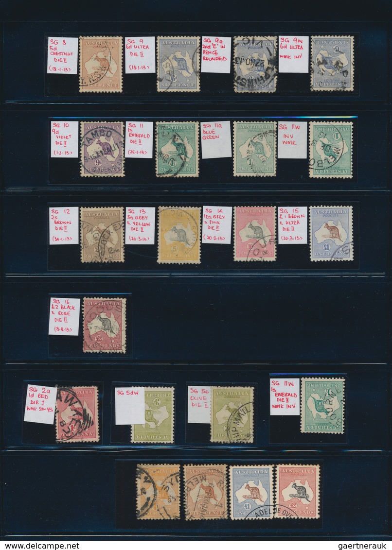 Australien: 1913-2013: Specialized Collection Of Used Stamps, With A Most Important Part Of Early 'R - Collections