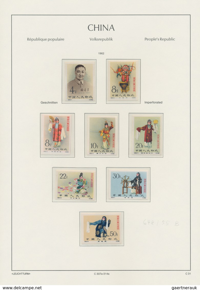 China - Volksrepublik: 1949/2001, Almost Complete Collection With Very Few Issues Missing, In Five L - Autres & Non Classés