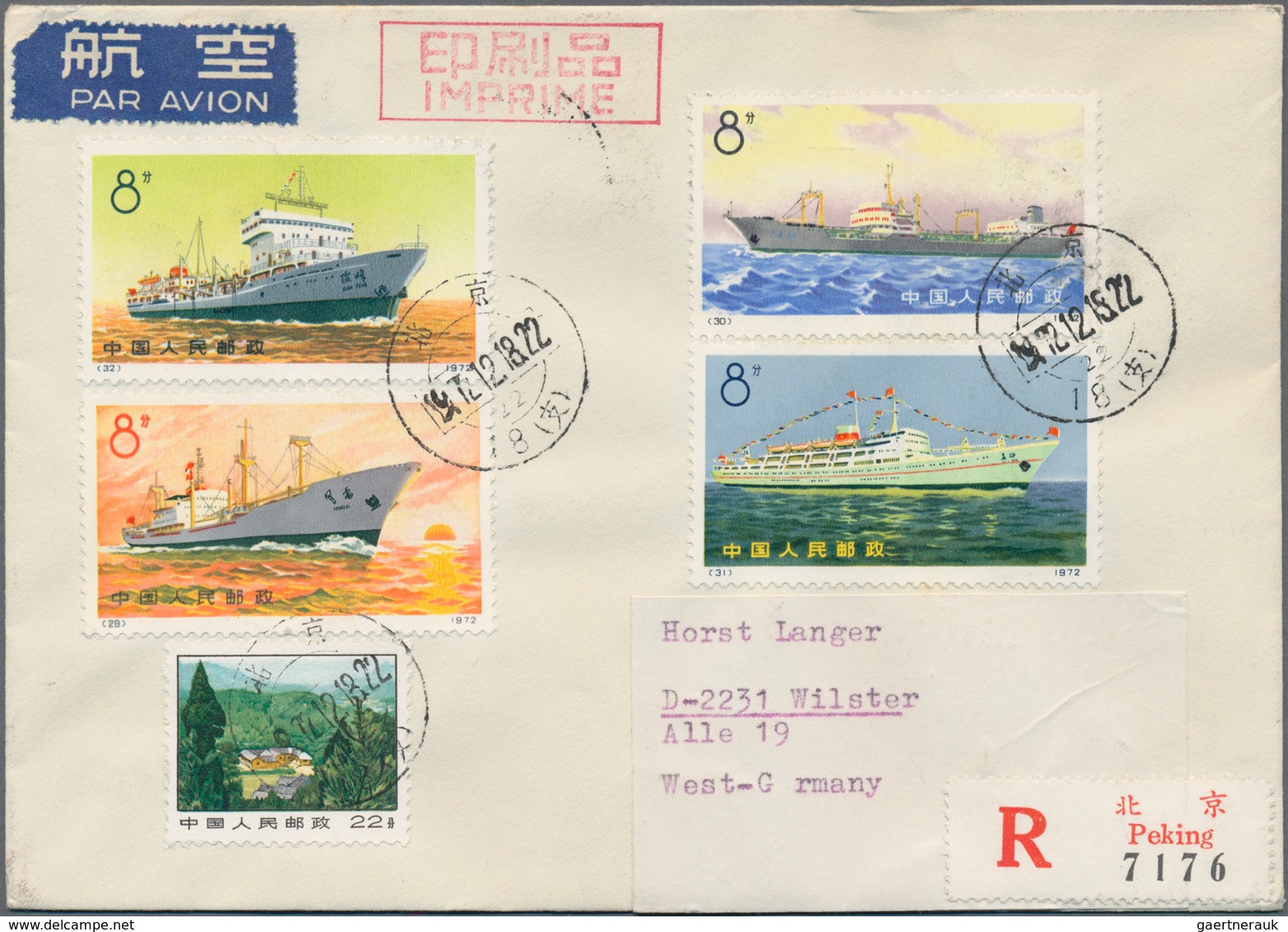 China - Volksrepublik: 1972/73, 16 FDCs Bearing The Commemorative Issues Of The Period, Including Be - Autres & Non Classés
