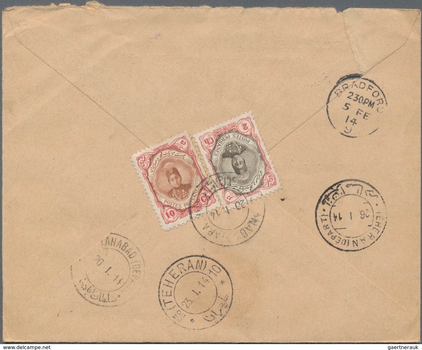 Iran: 1903/91 (ca.), Lot Covers Only (129) Inc. Anglo-russia Double Censorship (3, One With German C - Iran